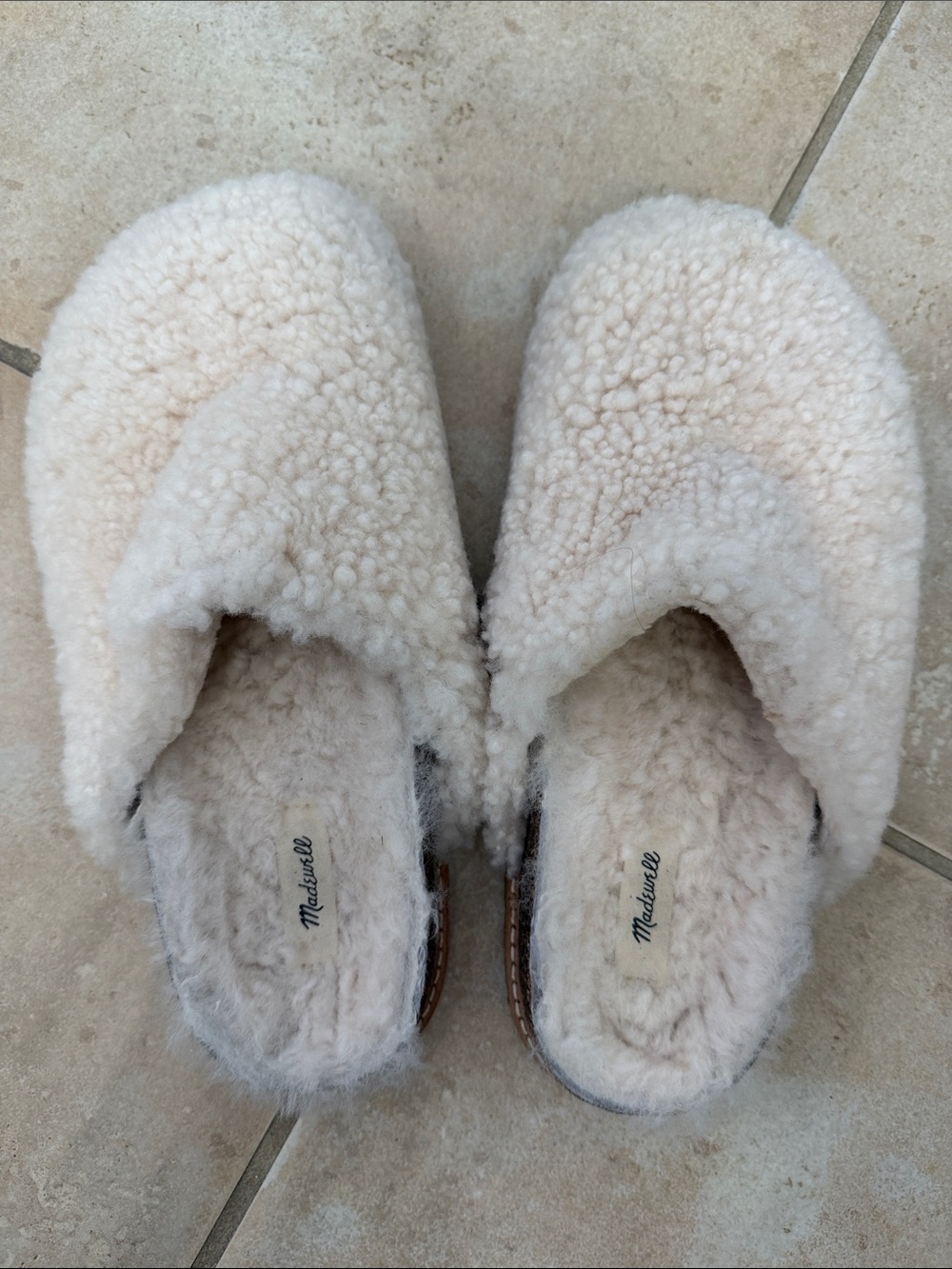 Madewell Cozy Sherpa Mules